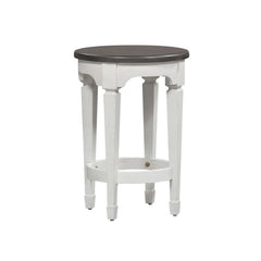 Allyson Park - 4 Piece Dining Room Set - Wirebrushed White / Charcoal
