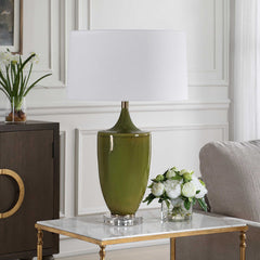 Adela - Table Lamp - Moss Green