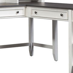 Allyson Park - Right Return - Wirebrushed White / Charcoal