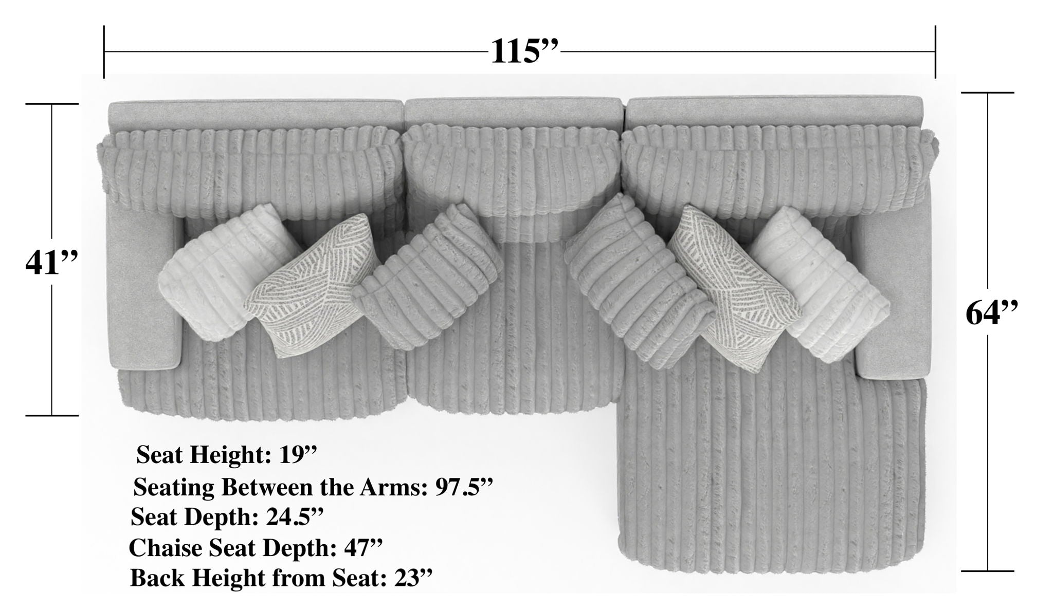 Abraxas - 3 Piece Reclining Sectional