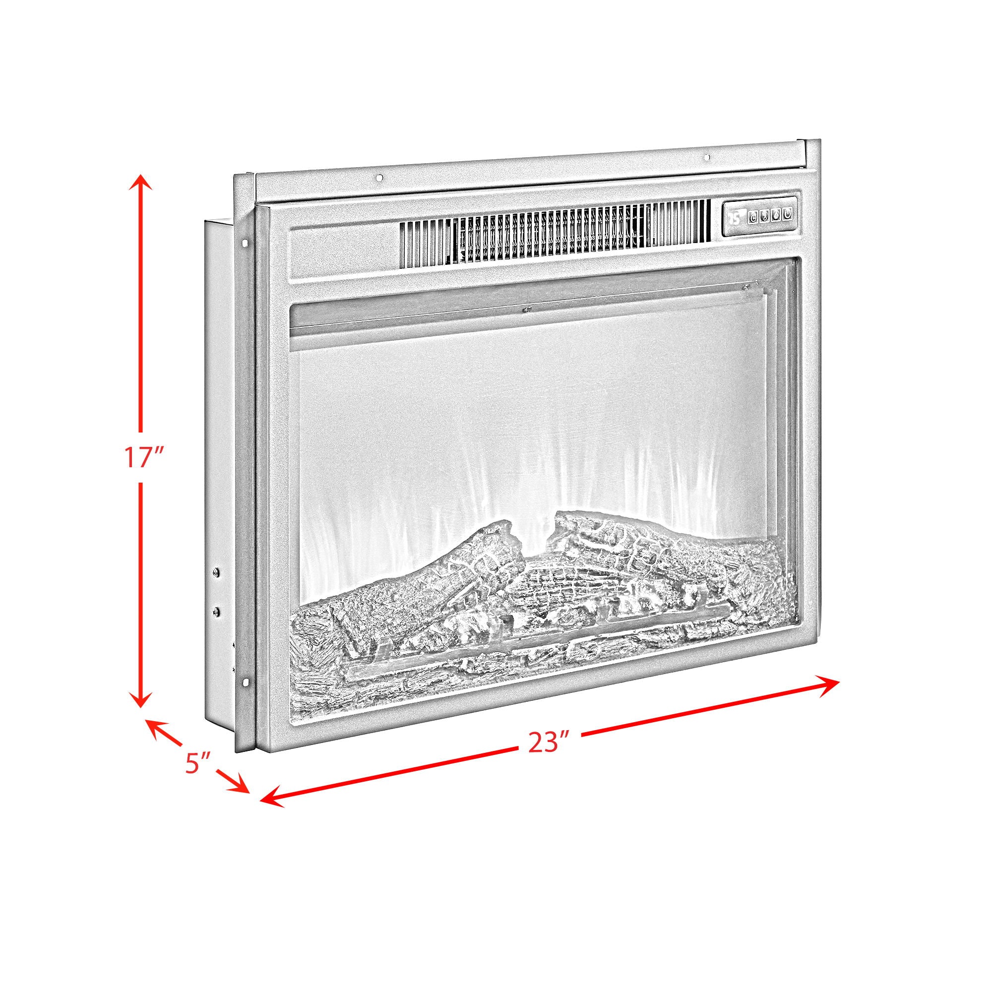 23" Fireplace Insert - Black