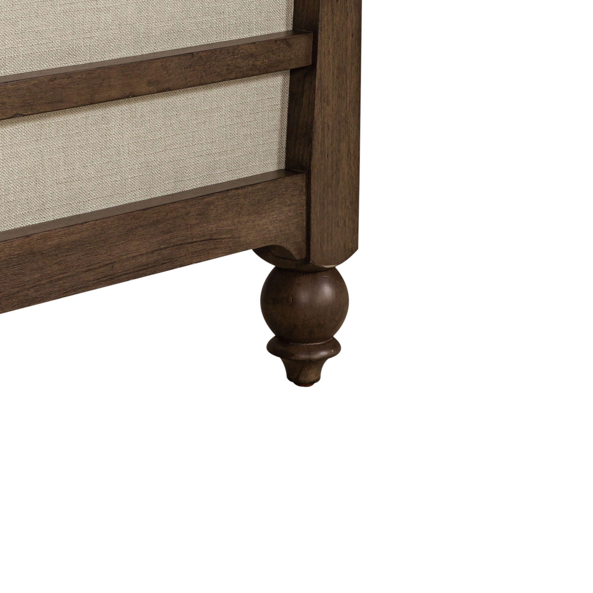 Americana Farmhouse - King Upholstered Shelter Footboard - Dusty Taupe