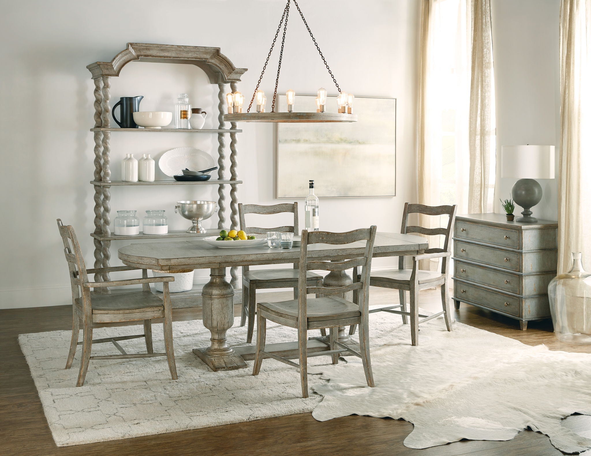 Alfresco - Costiere Chest - Light Blue / Light Brown