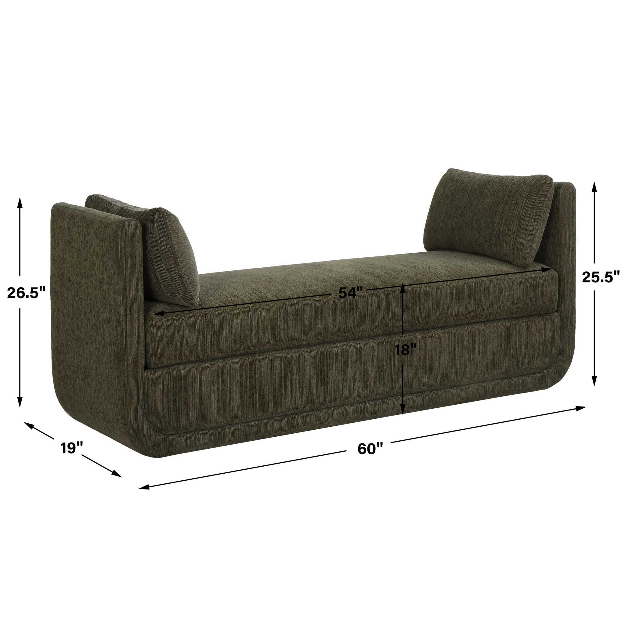 Abound - Oversized Bench - Herb