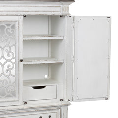 Abbey Park - Mirrored Door Chest - Antique White
