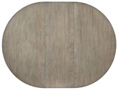 Affinity - 48" Round Pedestal Dining Table With 1-18" Leaf - Dark Gray