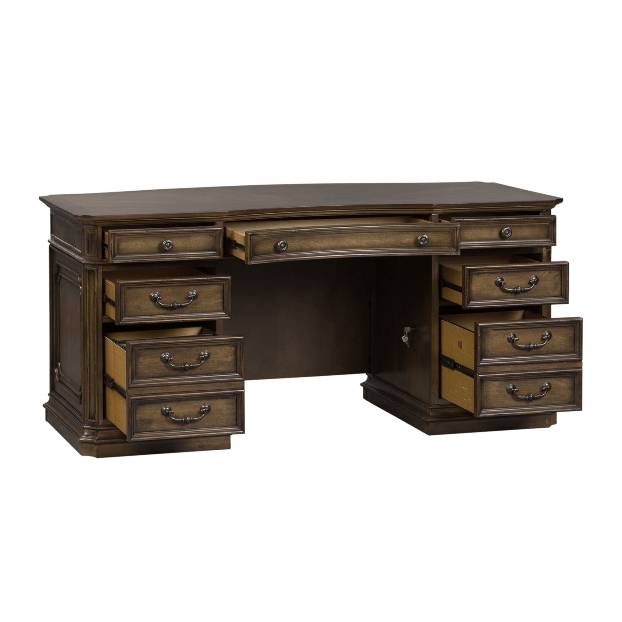 Amelia - Jr Executive Desk Base - Antique Toffee