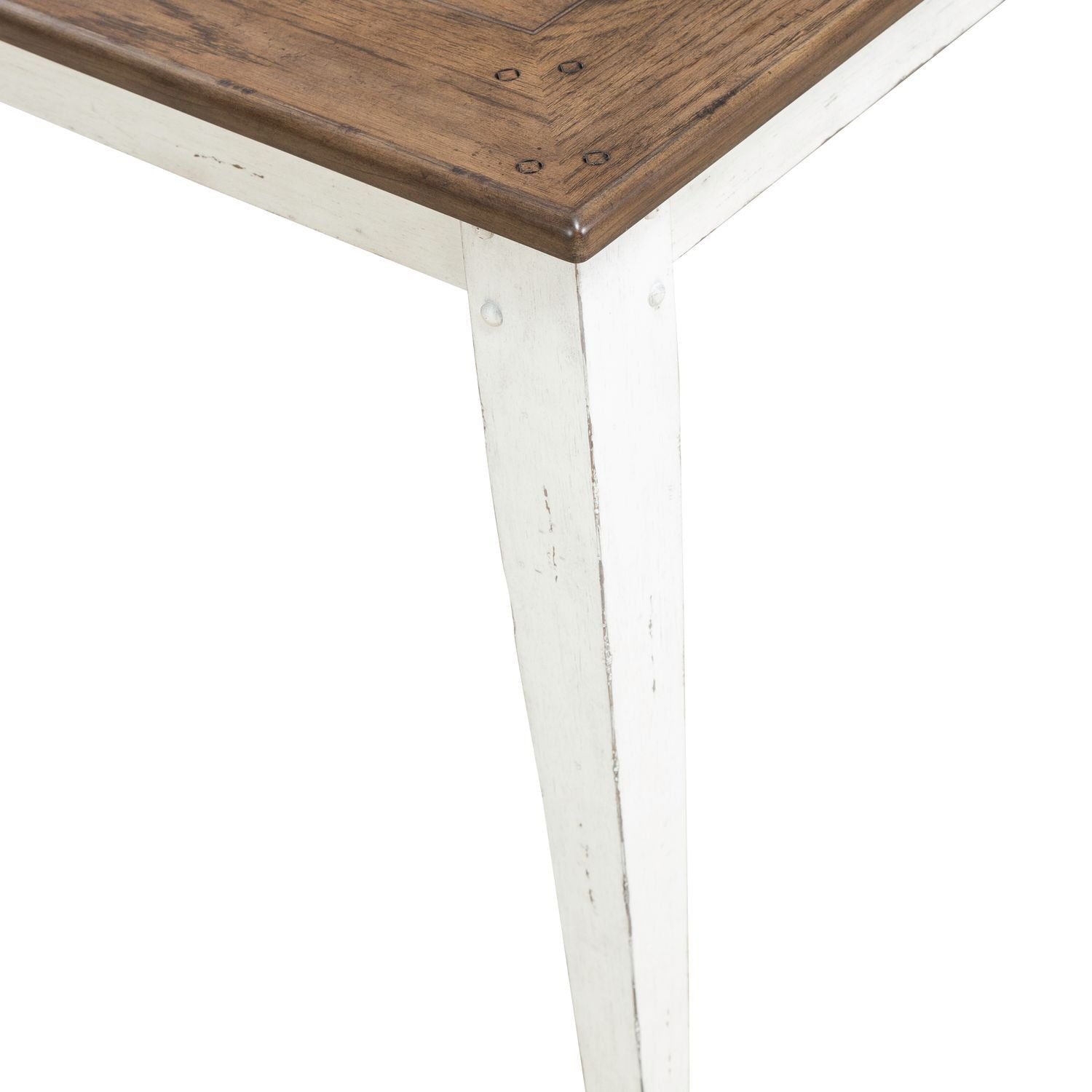 Al Fresco - Rectangular Leg Table - Graphite & Whitestone