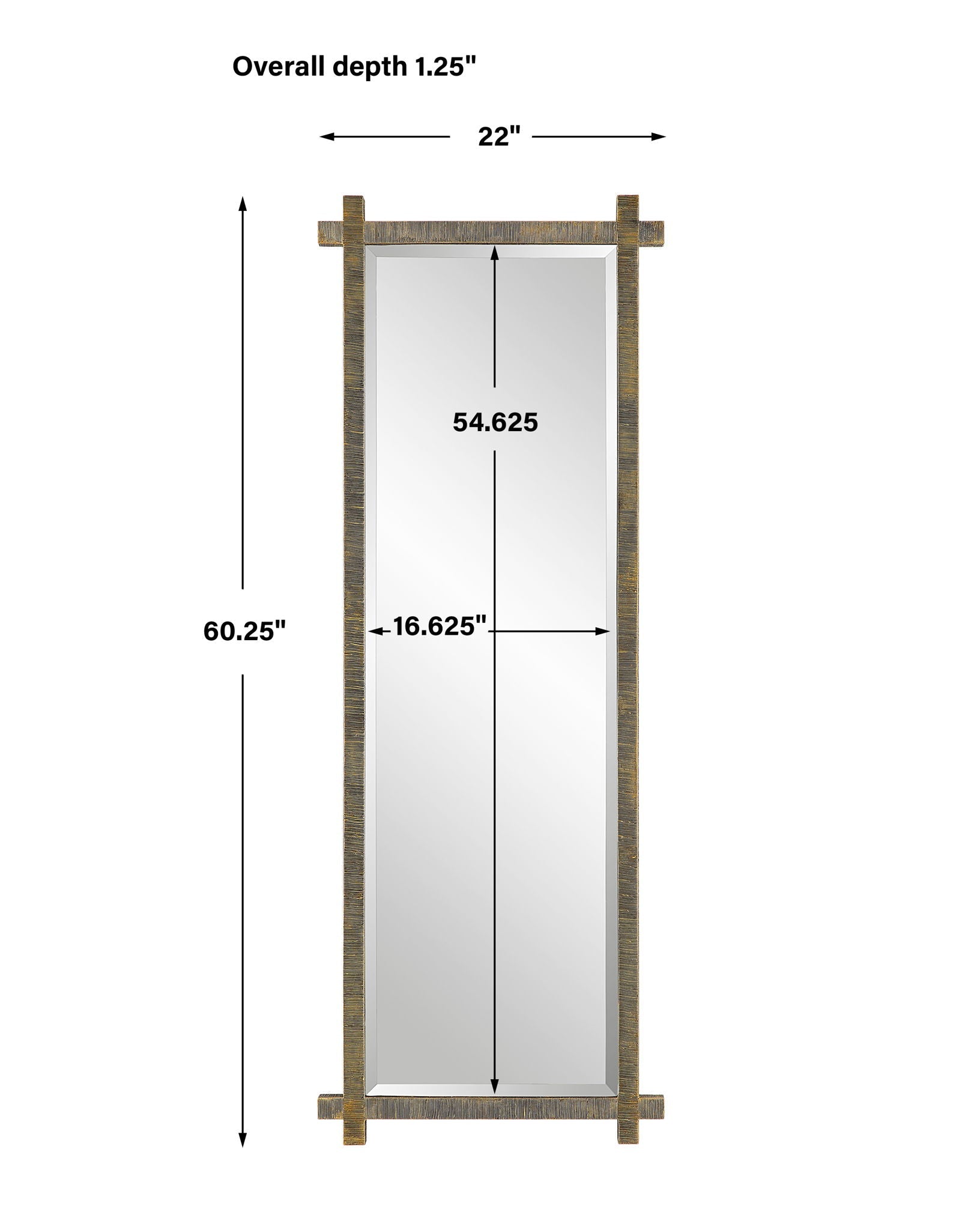 Abanu - Ribbed Dressing Mirror