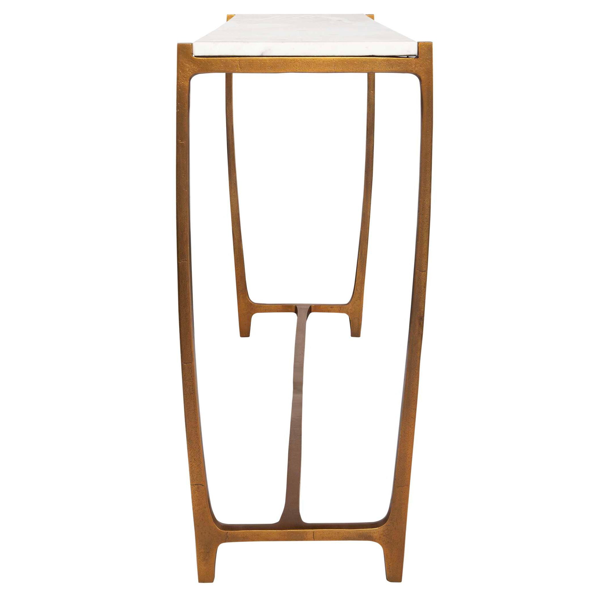 Affinity - Marble Console Table - White