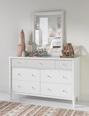 Adeline - Beveled Mirror - Cloud White