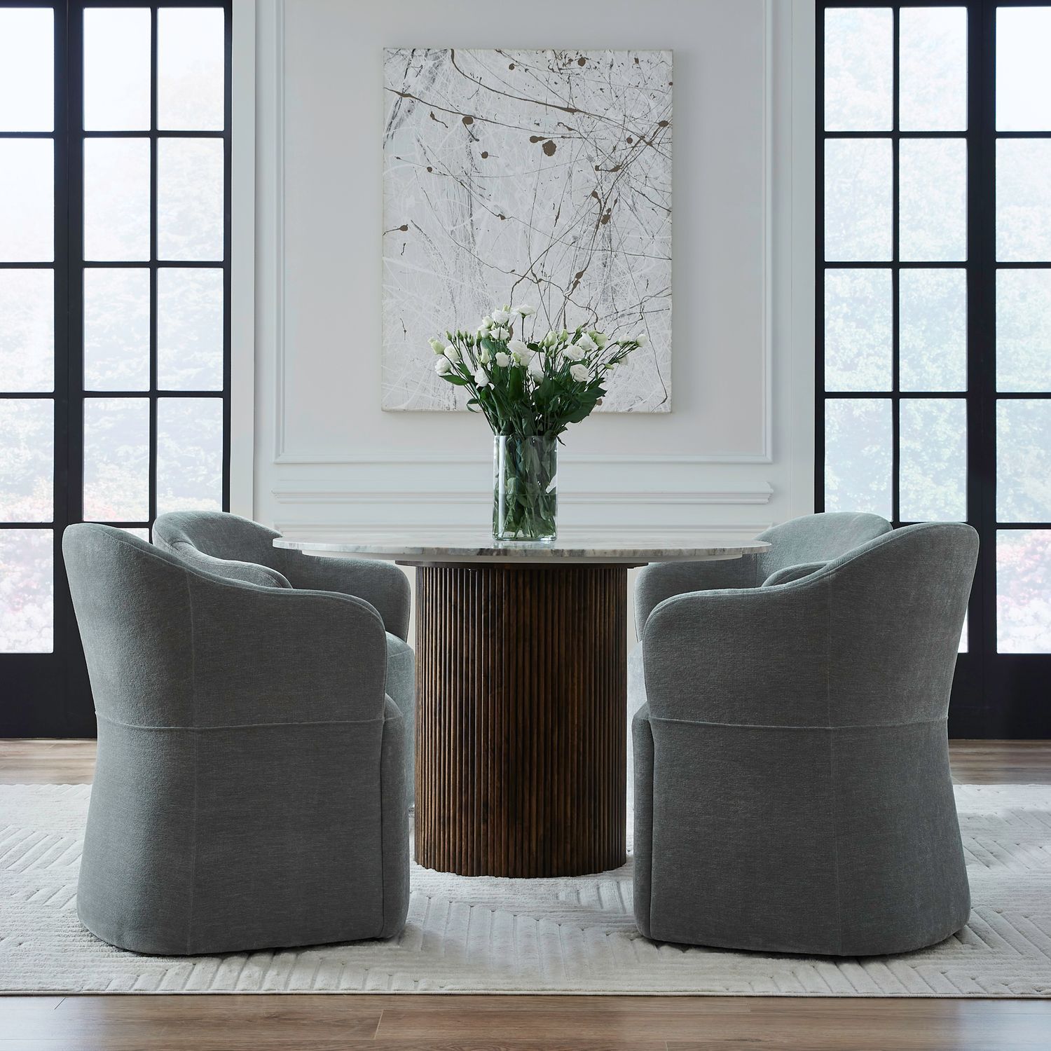 Accent Dining - Accent Chair With Casters