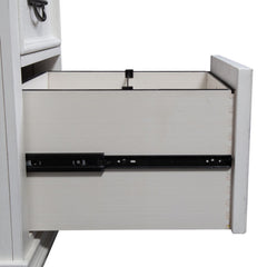 Allyson Park - Optional L Shaped Desk Set - Wirebrushed White / Charcoal