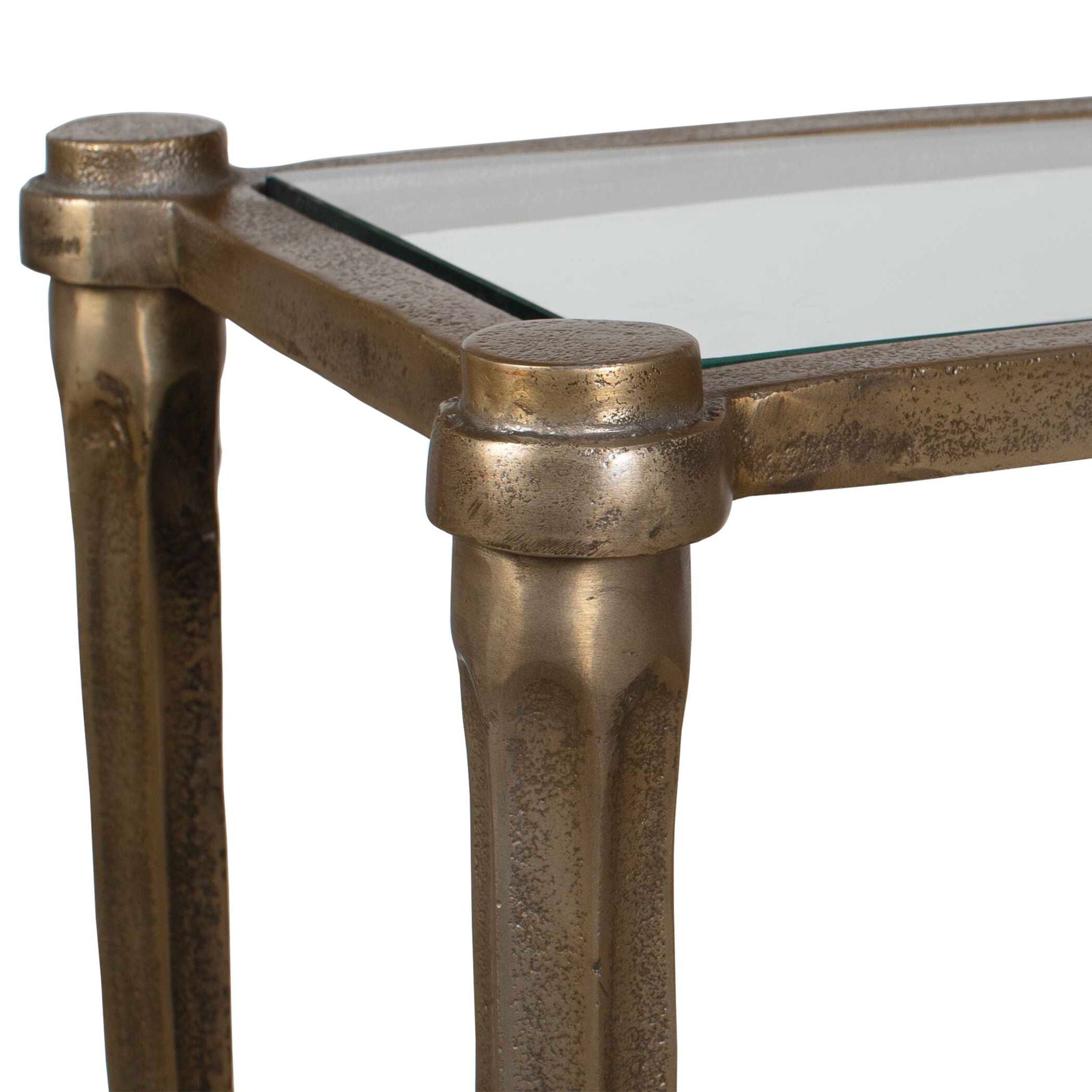Amara - Console Table - Antique Brass