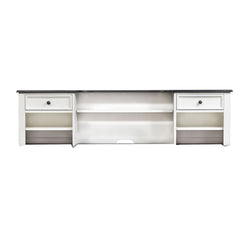 Allyson Park - Hutch - Wirebrushed White / Charcoal