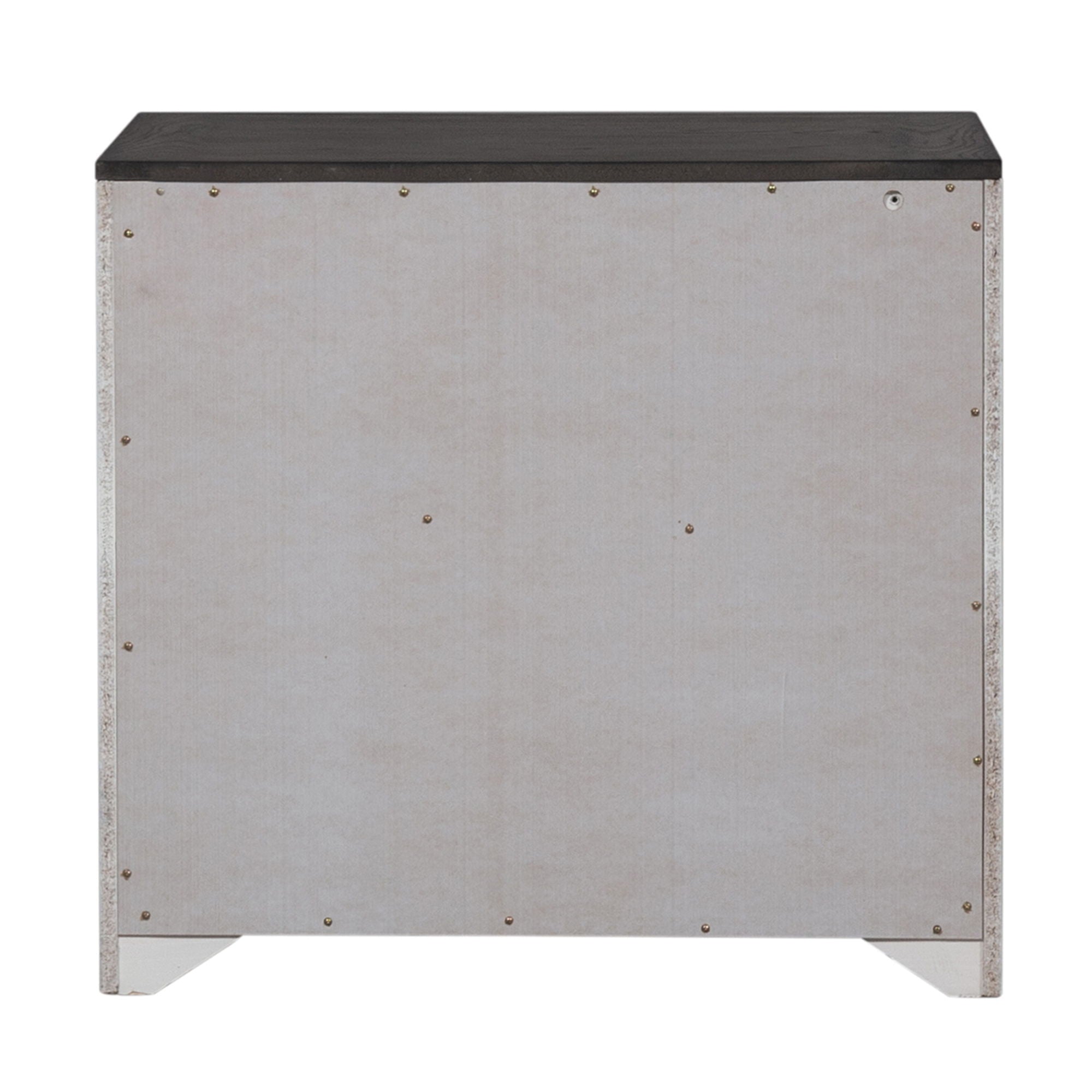 Allyson Park - Bunching Lateral File Cabinet - Wirebrushed White / Charcoal