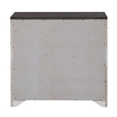 Allyson Park - Bunching Lateral File Cabinet - Wirebrushed White / Charcoal