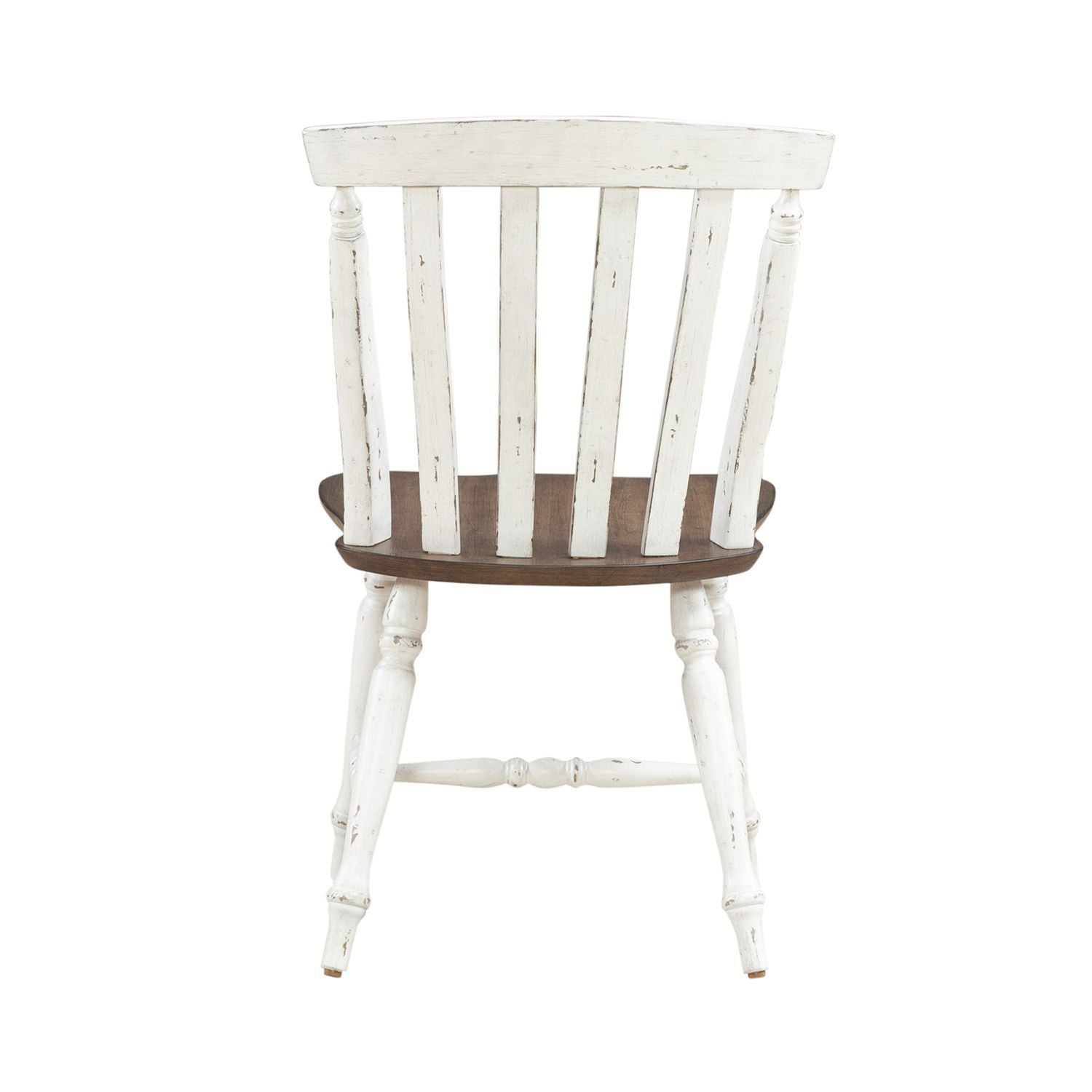 Al Fresco - Slat Back Side Chair - Graphite & Whitestone
