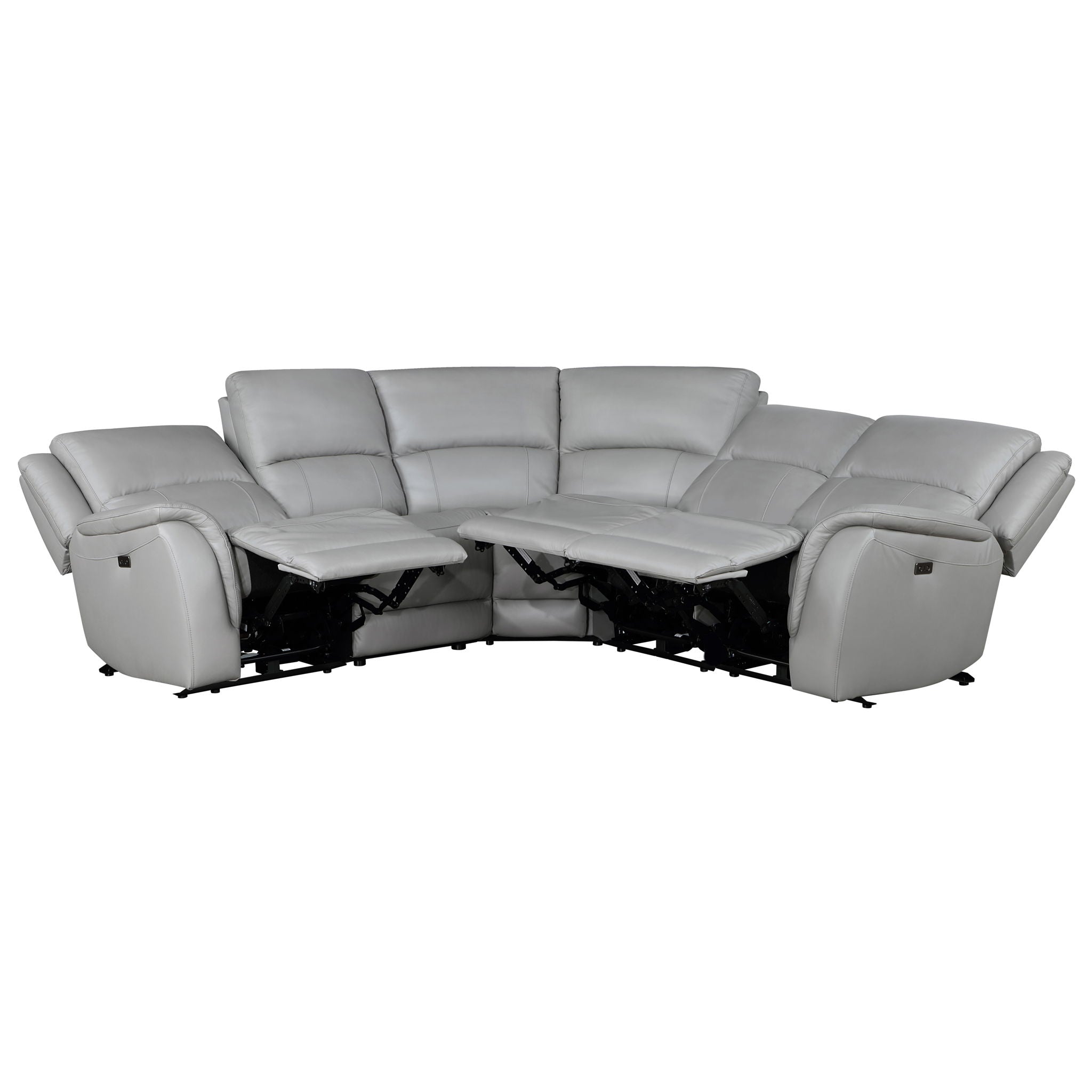 Alexandria - Leather Power Sectional
