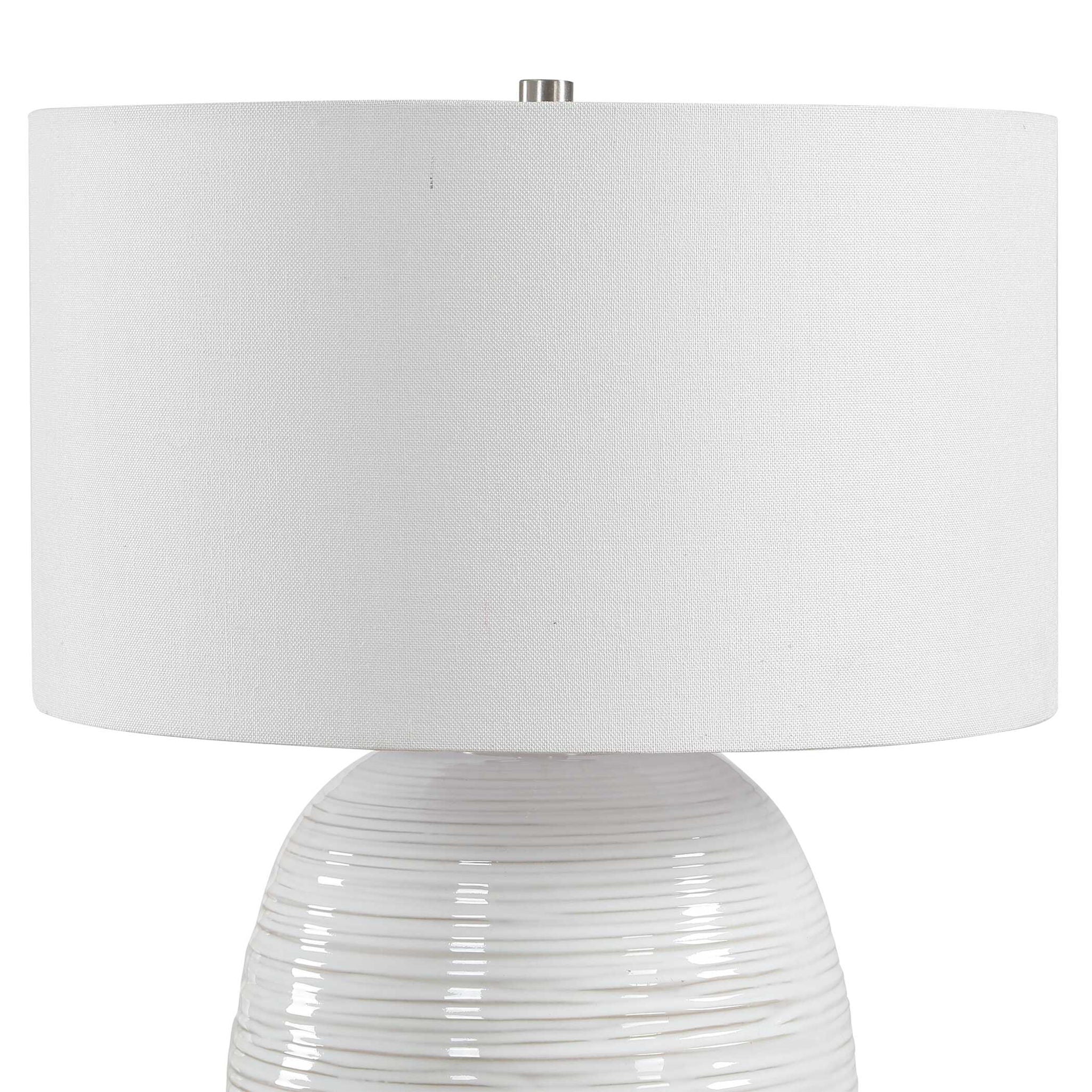 Alkman - Table Lamp - White Glaze