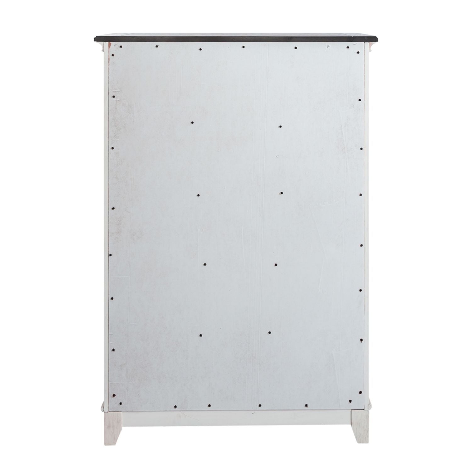 Allyson Park - 5 Drawer Chest - Wirebrushed White / Charcoal