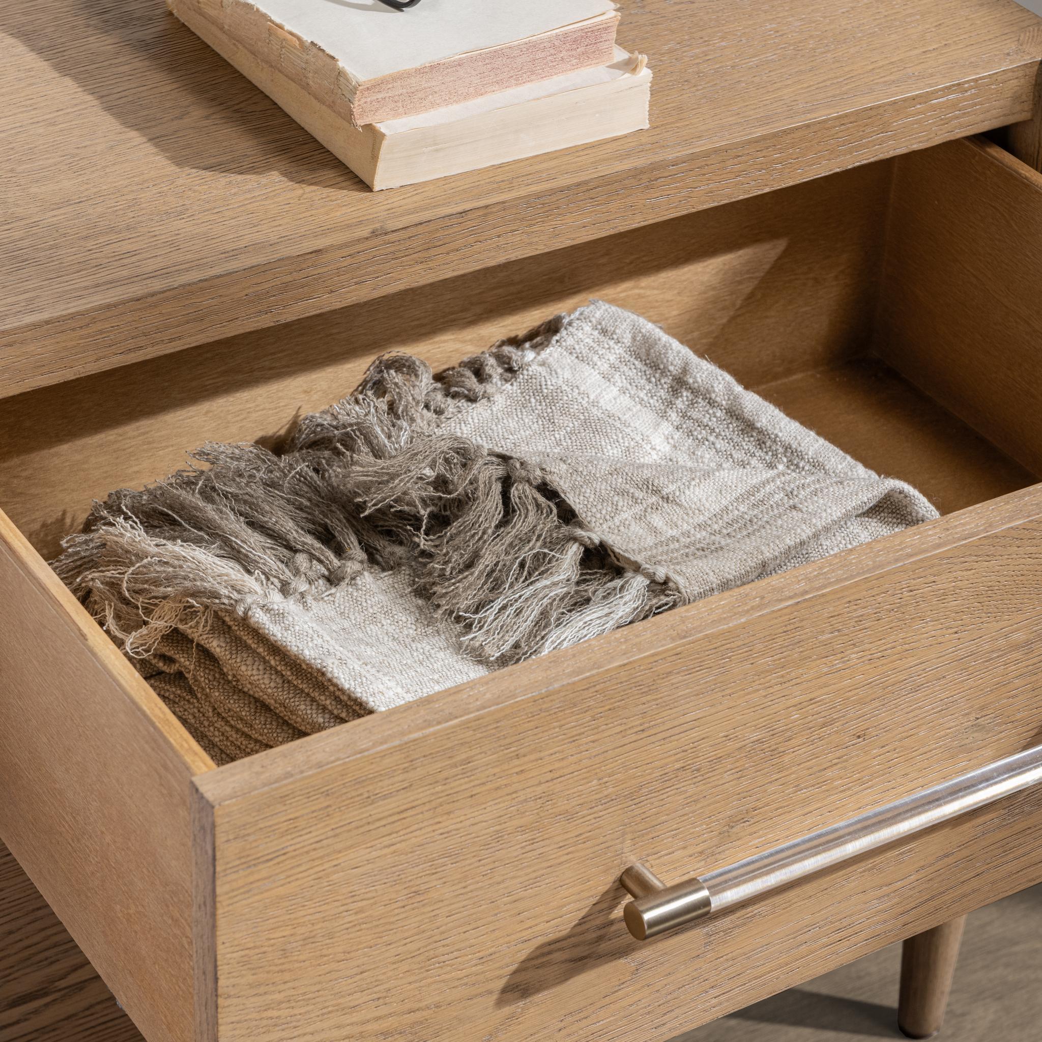 Alisen - 2 Drawer Nightstand - Napa Grove