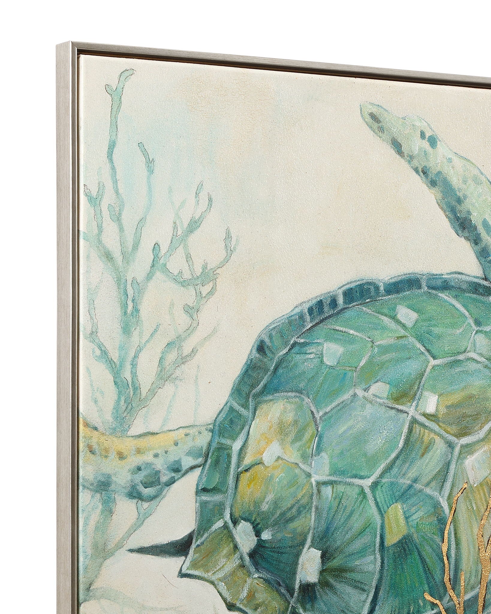Alanton Framed Canvas - Beige / Green