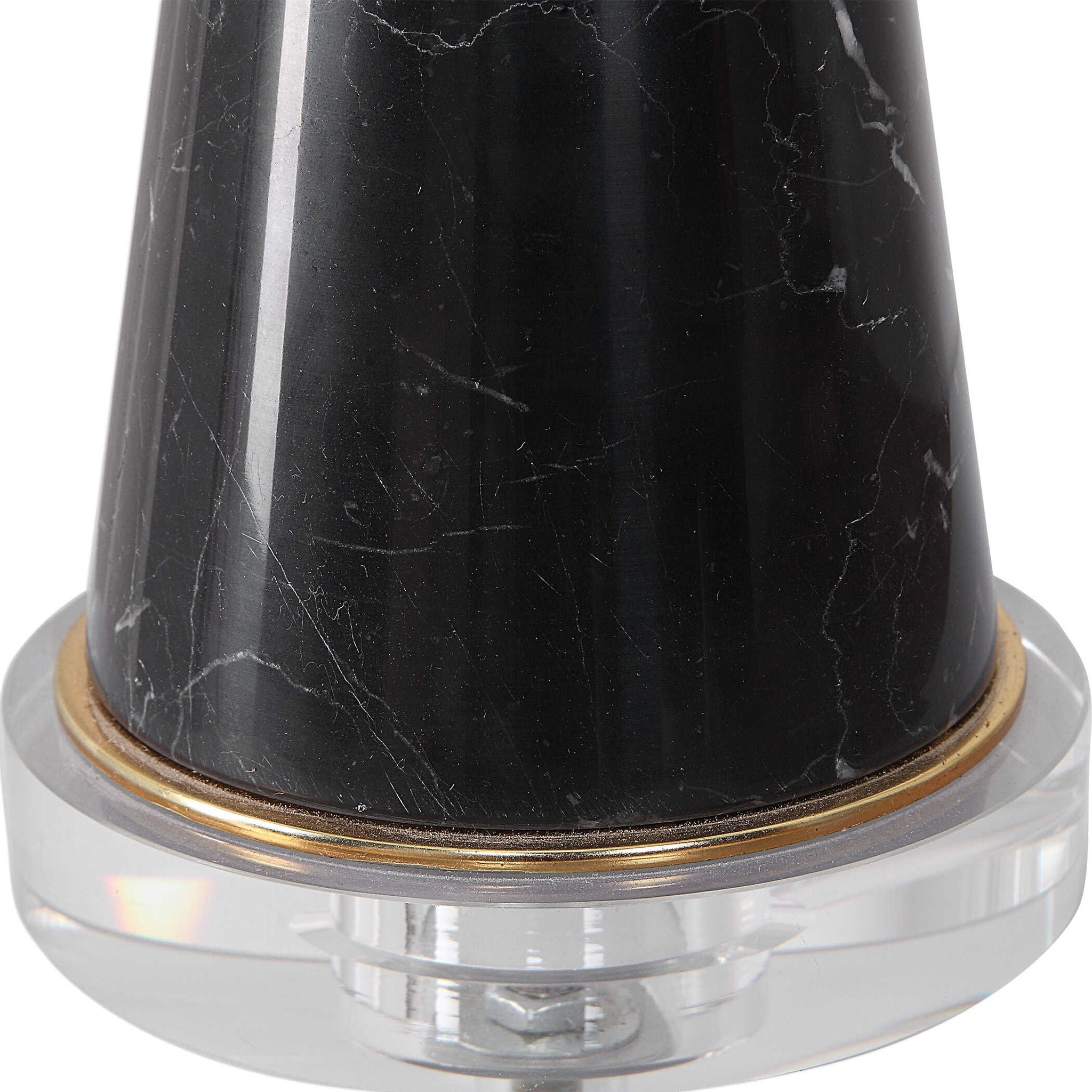 Alastair - Marble Table Lamp - Black