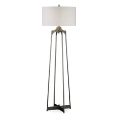 Adrian - Modern Floor Lamp - Pearl Silver